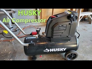 How To Use Husky 8 gallon Air Compressor #husky #aircompressor