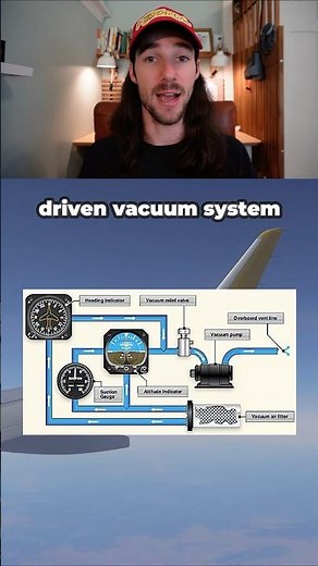 How the engine driven vacuum systems powers up gyroscopic instruments #aviationtheory #StudentPilot