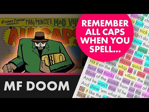 Madvillain MF DOOM on All Caps - Lyrics, Rhymes Highlighted (461)