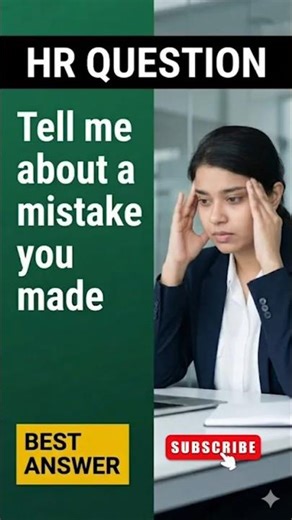 Tell Me a Real Mistake — Not a Fake One#jobinterview #fresherinterview #thefluentedge