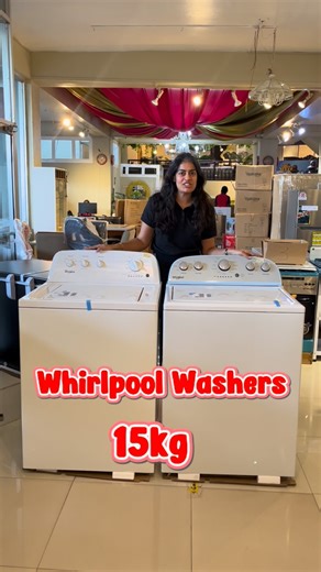 Khemlani Mart on Instagram: "Spend Less time washing and upgrade laundry day with Whirlpool washers & dryers. They are Reliable, Efficient, and Built to last. Whirlpool has your laundry covered. 15kg Washers available for $119,999 + tax Total: $ 138,000 *Limited stock available *Conditions may apply *Item may differ slightly from image *Assembly required Call or visit us today at Khemlani Mart Manor Centre 648-7272 | 925-4336 77 King Street 967-2626 | #khemlanimart #jamaica #furniture #appliance