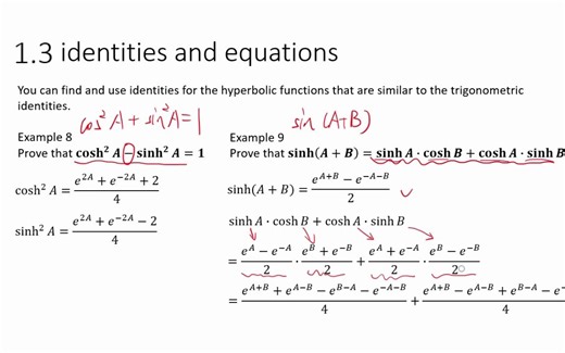 Further Pure Math 2 of CIE A level 1.3 Identities and Equations updated