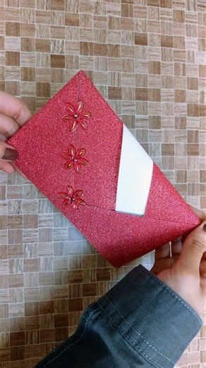 DIY Envelope😍❤✨| How to make an envelope with paper🖤❤| Easy envelope making #shorts #diy #ytshorts