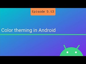 Color theming in Android