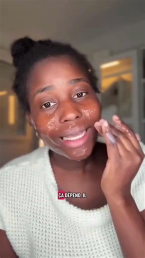 WHAT IS SHE STICKING ON HER FACE? 🤣