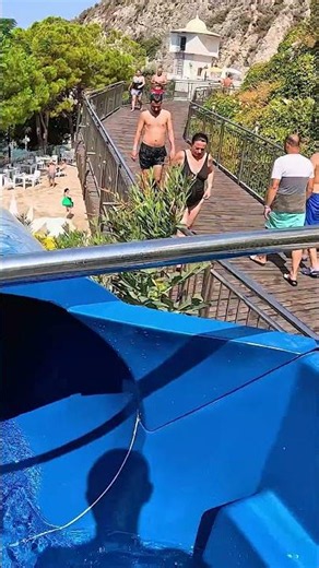 Conquer the Epic Water Slides at Kuşadası Water Park #waterslide #aquapark