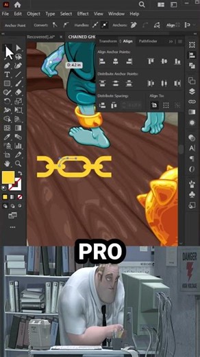 Beginner vs Pro Artist. Adobe Illustrator #Illustrator #shorts