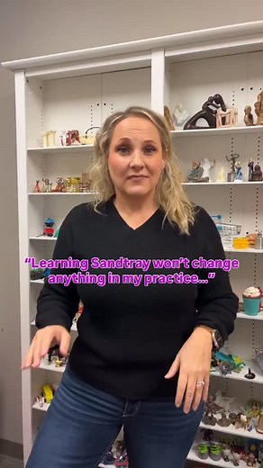 GETTING STARTED IN SANDTRAY CAN BE EASY! ⬇️ Because…. You don’t have to interpret every symbol or know exactly what a tray “means.” Your presence is the intervention. And if you are ready to go deeper in the tray without training… Here are three quick ways to deepen processing without overstepping: 1️⃣ Reflect patterns you see (“I notice this one showed up again.”) 2️⃣ Mirror tone and pacing — if they’re quiet, match it. 3️⃣ Ask open curiosity, not analysis (“What part of this feels most alive r
