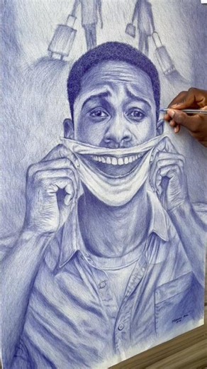 Entirely drawn with BIC pens. #art #artwork #pendrawing