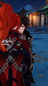 Epic Genshin Impact Fan Art Showcasing Diluc and Zhongli