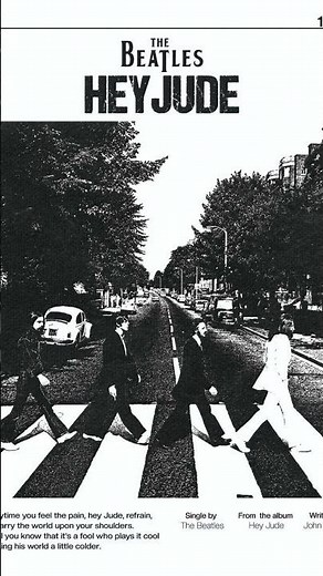 The Beatles - Hey Jude "Song Lyrics in Description"
