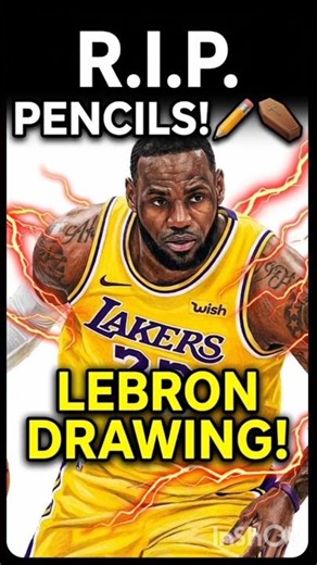 Lebron Drawing | RIP pencils #shorts #trending #lebronjames #viral