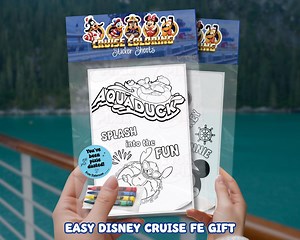 Disney Cruise Fish Extender Pixie Dust Gift 5 Pack Coloring Sticker Sheets, Cruise Themed Sticker Coloring Pages With Optional Crayons Kids - Etsy