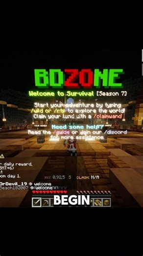 Join BDZONE Survival now — IP: play.bdzonemc.com 🚀