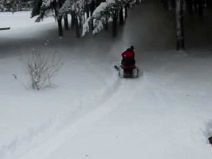 Wheel horse Snow Plow Vs. Snow Thrower!