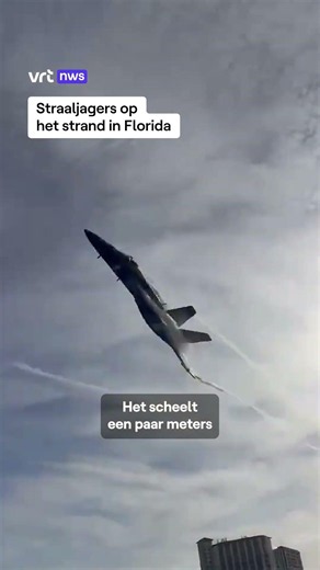 Straaljagers op het strand in Florida. #vrtnws #florida #pensacolabeach #blueangels #straaljager