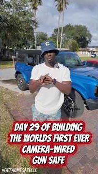 Day 29 of building the first ever camera-wired, system-controlled gun safe.