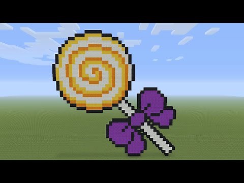 Minecraft Pixel Art - Halloween Lollipop