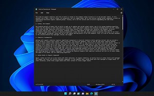 Windows 11 - Notepad