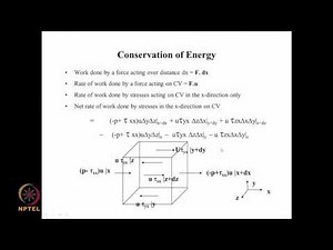 Energy conservation equations