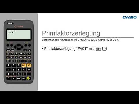 FX-82DE X & FX-85DE X - Primfaktorzerlegung