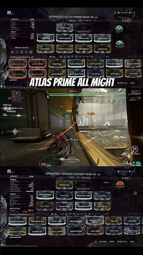 (PRE-REWORK EXALTED MELEE) Atlas Prime build. #gaming #warframe #youtubeshorts #digitalextremes
