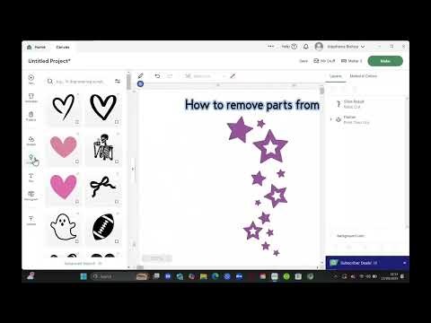 "Design Space Tutorial: Deleting Unwanted Parts of an Image"