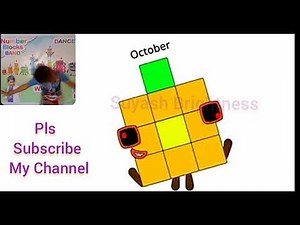 Months Blocks Band January to Pentadecember