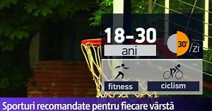 România XXL. Sporturile recomandate pentru fiecare vârstă