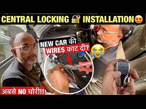 ANTI THEFT ALARM CENTRAL LOCK💯😲||CENTRAL LOCKING 🔐SYSTEM INSTALLATION IN WAGON R 2025🔥
