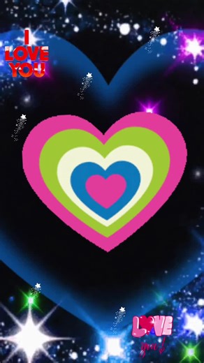 Heart-Shaped Graphic Animation with Love Message