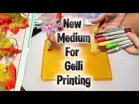 Distress Crayons on a Gelli Plate!