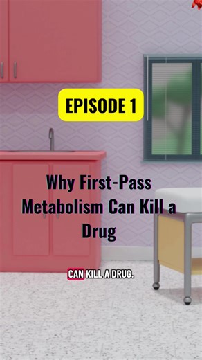 Ever wondered why some drugs don’t work orally? 👇 💥 First-pass metabolism = liver destroys a large portion of the drug before it reaches circulation. That’s why drugs like nitroglycerin are given sublingually, not orally. This concept is a pharmacokinetics favorite in exams and viva questions. Follow for More!