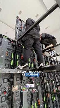 Videotron harus pindah tempat setelah dipasang😱 #rajasewa | Sewa Videotron | Rental LED Screen