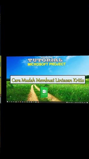 Cara Mudah Membuat Lintasan Kritis Di Microsoft Project #short #microsoftproject