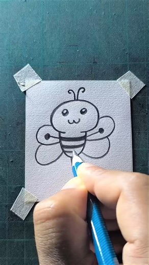 easy bee drawing