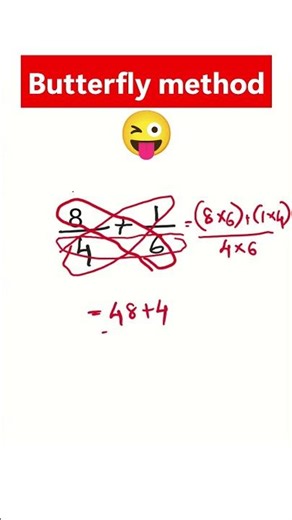 Butterfly method Addition #butterfly #fraction #fractiontricks #trendingshorts #school