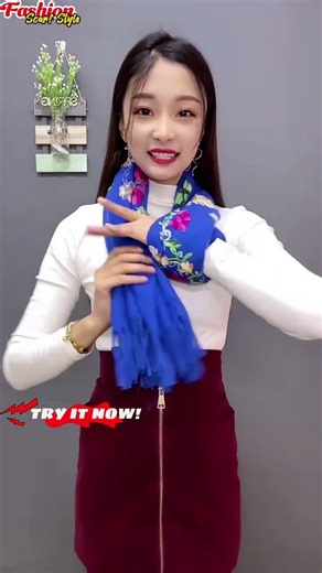 Easy Stylish Scarf Tie Methods P2026 | How to wear a scarf? #shorts #scarf #scarfwearing