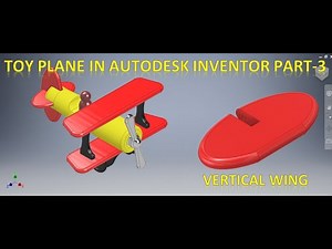 Toy Plane Assembly in Autodesk Inventor Part 3 || Inventor Tutorial || Toy Making || Toy Assembly 3d