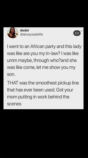 smoothest african pickup line 💃 | Subscribe for more #motivation 😊👍