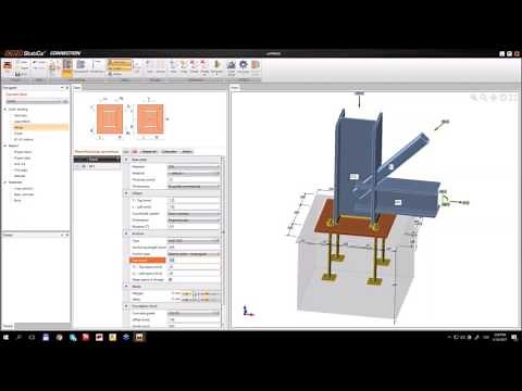 IDEA Statica Connection - EC / AISC design of footing and anchoring
