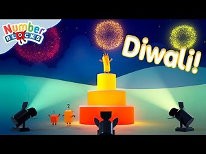 🎆 Fireworks celebration - Happy Diwali 🪔 | Learn to Count for Kids | 12345 | Numberblocks
