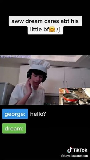 moment from George's cooking stream