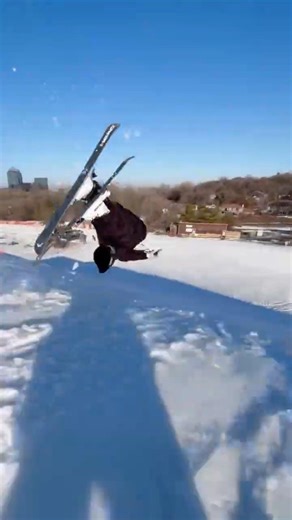 My first ski flip! Camera guy ate it!