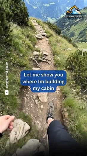 I Found the Perfect Place to Build a Cabin 🏔️🌲 #cabinlife #mountainliving #swissalps #offgridliving