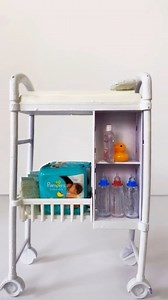 How adorable is this miniature nursery setup for a doll? ✨ Barbie baby changing station complete with tiny Pampers diapers, bottles, and even a rubber ducky!#DollFamilyGoals#BarbieCollector #SkipperBabysittersInc #DollCollection #BarbieFamilies #ToyPhotography | Grandma Gets Real