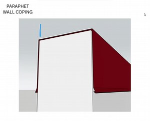 Paraphet Metal Coping Designed to protect the top of parapet walls from water infiltration, this metal coping provides a durable, watertight seal while enhancing the structure’s appearance. | The Five Arches