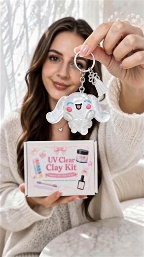TIMESRUI How to Make Cinnamoroll WITHOUT Molds! Easy UV Clay Sculpting Tutorial for Beginners! #diy