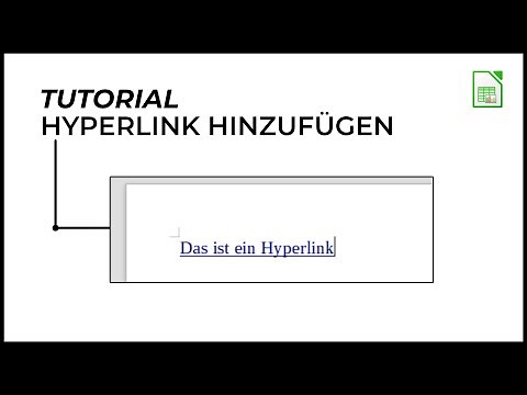 Hyperlink hinzufügen (Link zum Anklicken) | LibreOffice Writer | Tutorial | Deutsch