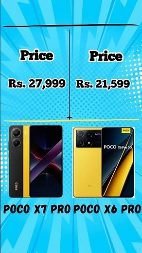 Poco x6 pro 5g vs Poco x7 pro 😱 comparison, camera test #poco #pocox7pro #trendingshorts
